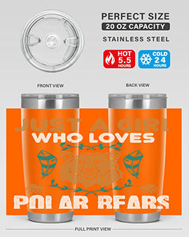 just a girl who loves polar bear 22#- Bears- Tumbler