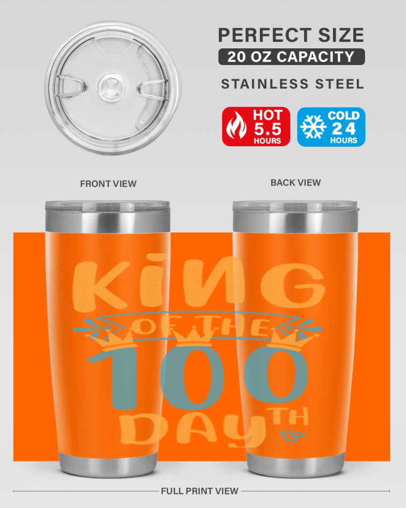 king of the th day 3#- 100 days of school- Tumbler