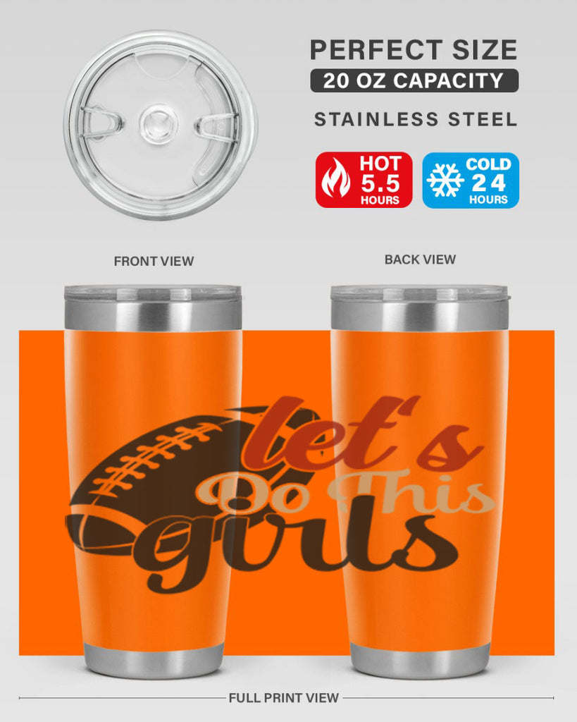 lets do this girls 2282#- softball- Tumbler