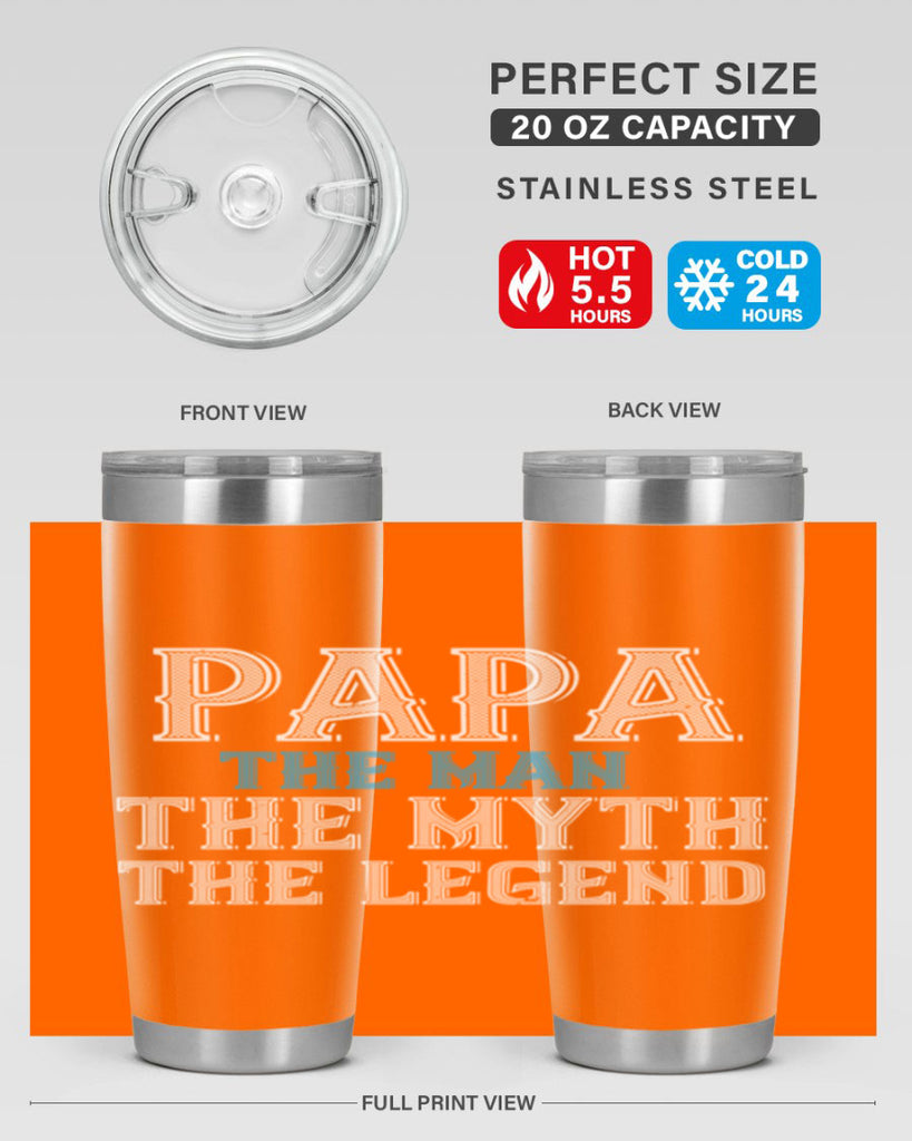 papa the man the myth the legend 15#- grandpa - papa- Tumbler