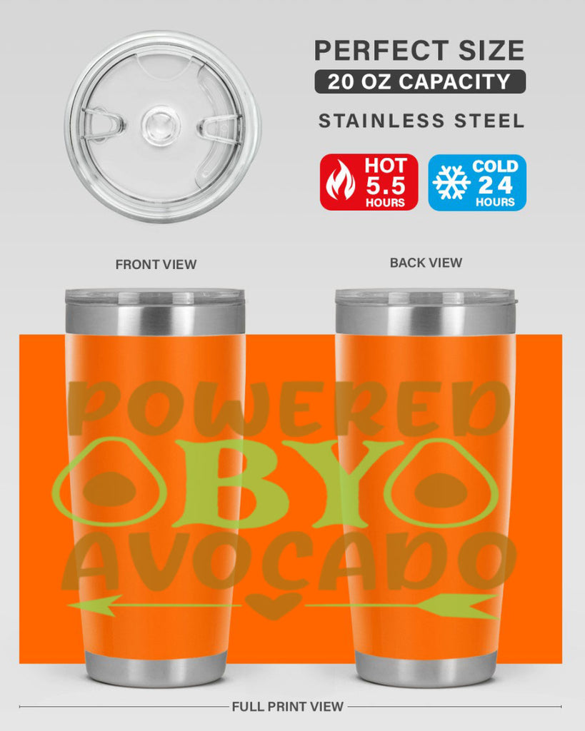 powered by avocado 3#- avocado- Tumbler