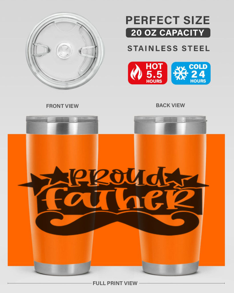 proud father 21#- fathers day- Tumbler