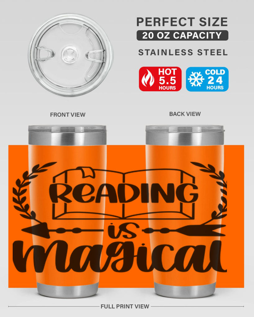 reading is magical 30#- reading- Tumbler