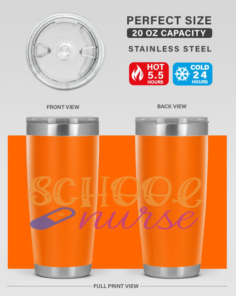 school nurse Style 353#- nurse- tumbler