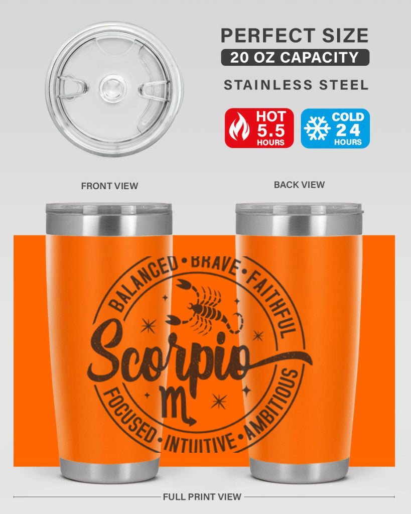 scorpio 438#- zodiac- Tumbler