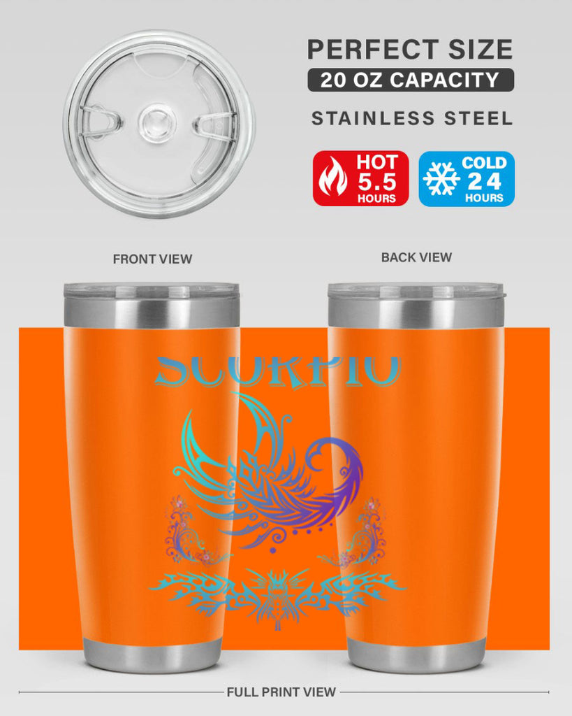scorpio 449#- zodiac- Tumbler