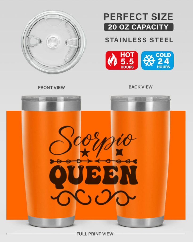 scorpio queen 447#- zodiac- Tumbler