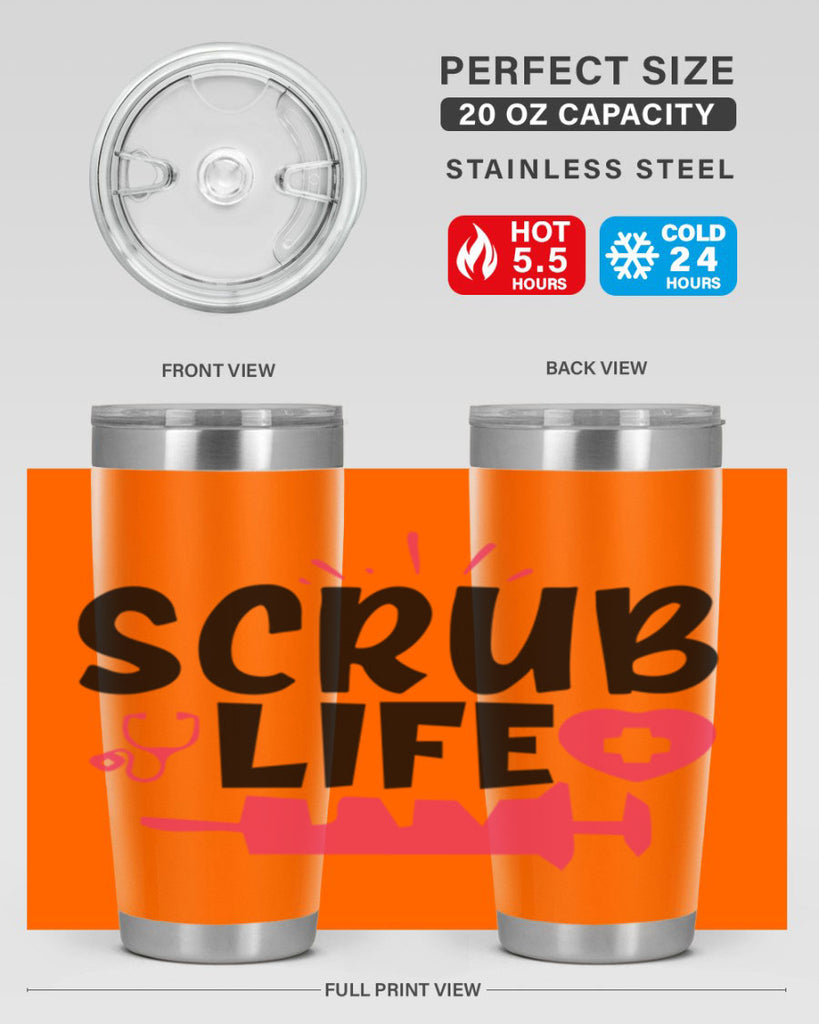 scrub life Style 352#- nurse- tumbler