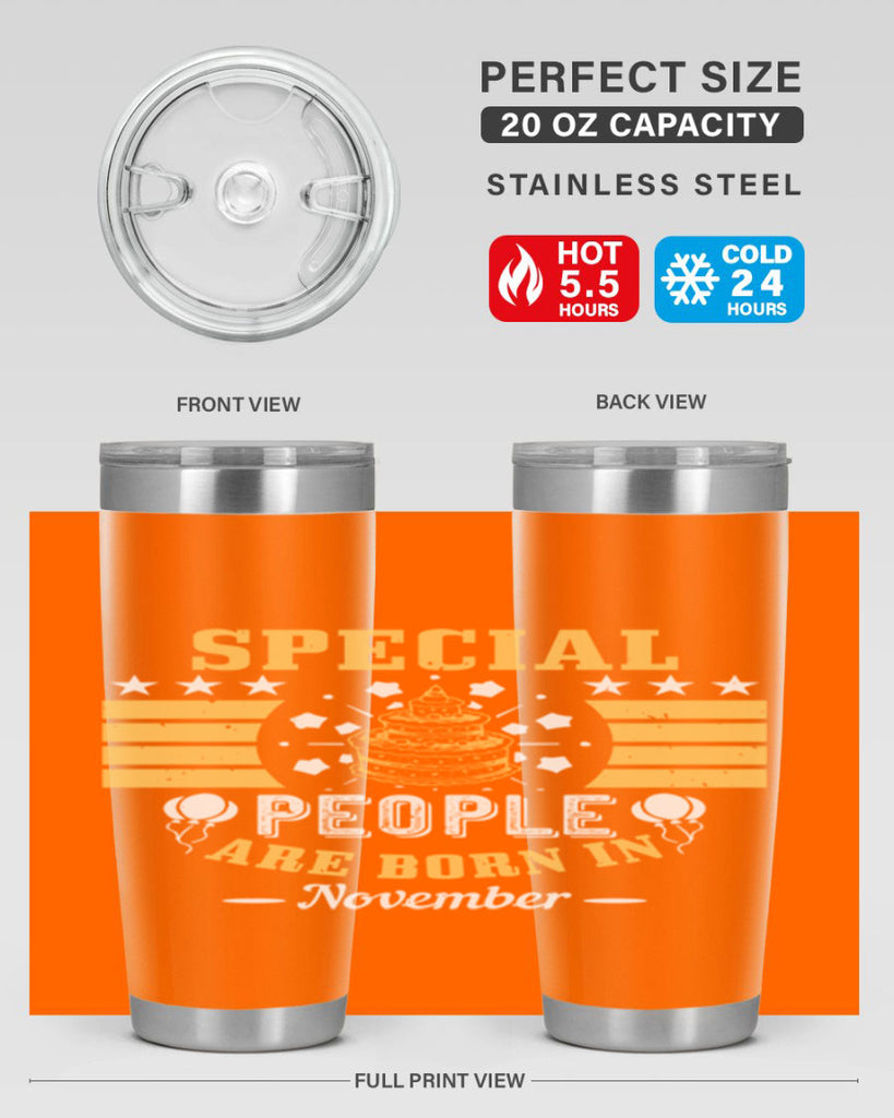 special people are born in november Style 38#- birthday- tumbler
