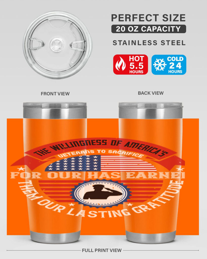 the willingness of americas 88#- Veterns Day- Tumbler