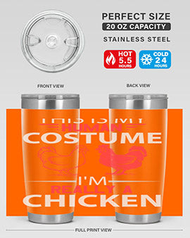 this is human costume im really a chicken Style 2#- chicken- Tumbler