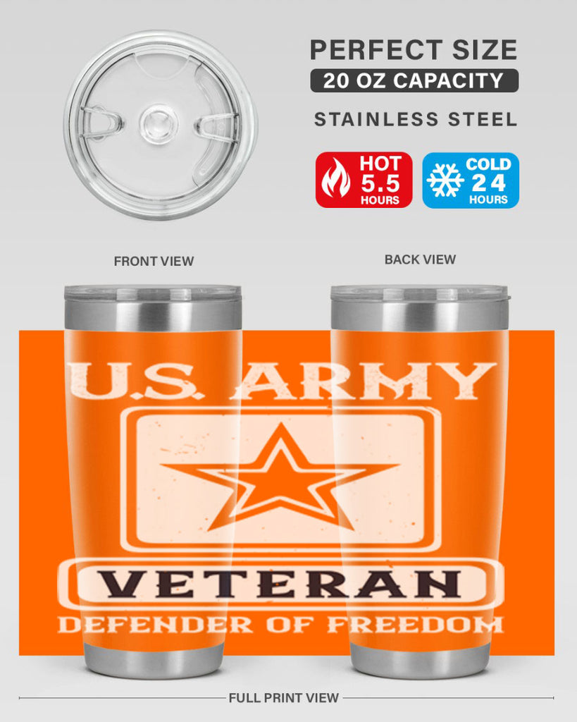 us army veteran defender of freedom 14#- Veterns Day- Tumbler