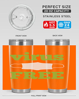 virus free Style 20#- corona virus- Tumbler