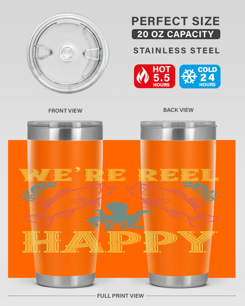 we’re reel happy 233#- fishing- Tumbler