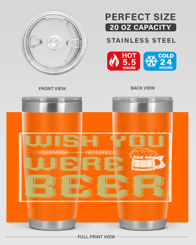 wish you were beer 2#- beer- Tumbler