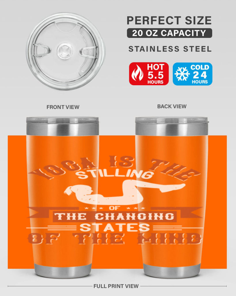 yoga is the stilling of the changing states of the mind 12#- yoga- Tumbler