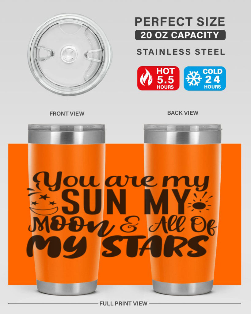 you are my sun my moon all of my stars 4#- family- Tumbler