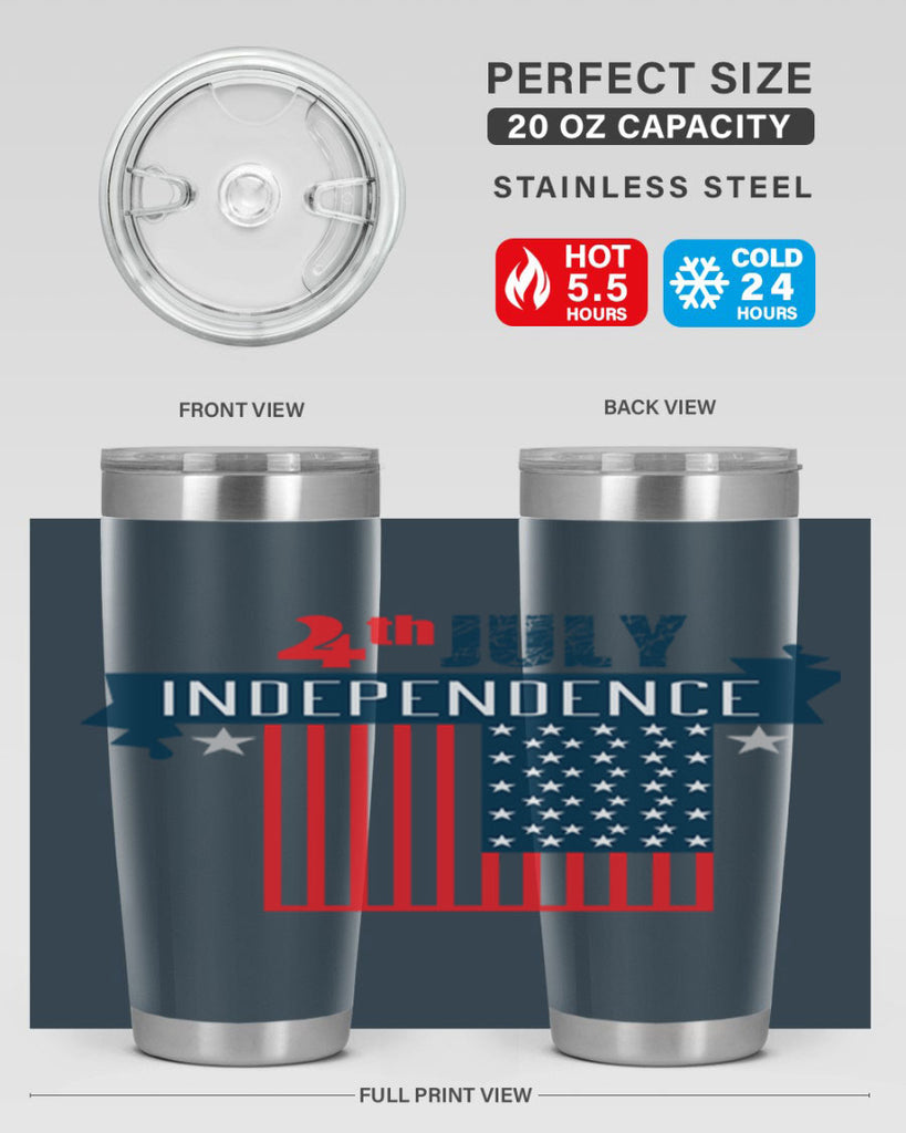 4th July Independent Style 65#- Fourt Of July- Tumbler