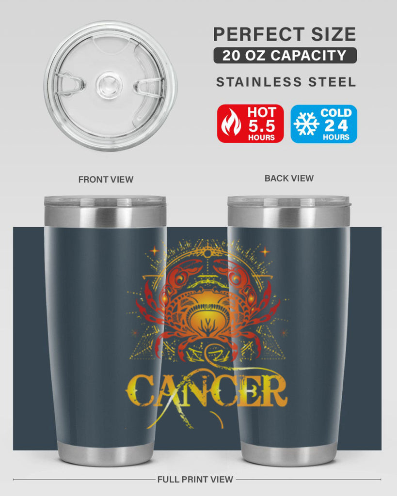 Cancer 163#- zodiac- Tumbler