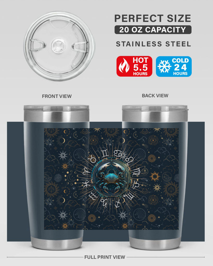 Cancer Straight 146#- zodiac- Tumbler