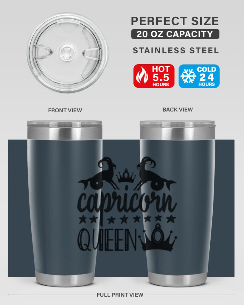 Capricorn queen 195#- zodiac- Tumbler