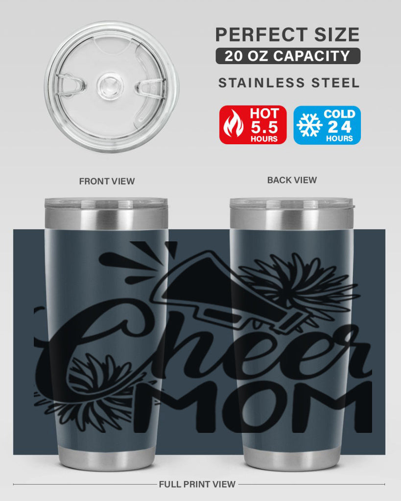 Cheer mom 1385#- cheer- Tumbler