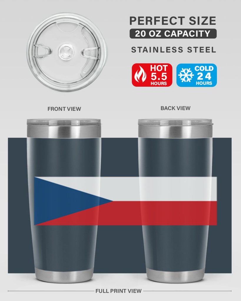Czechia 152#- world flags- Tumbler