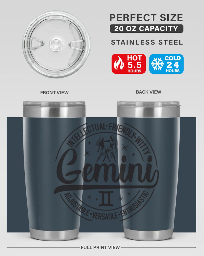 Gemini 225#- zodiac- Tumbler