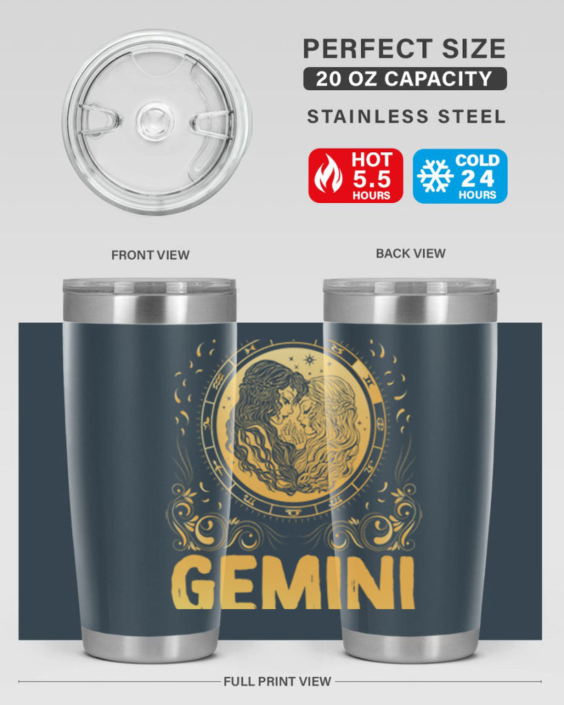 Gemini 234#- zodiac- Tumbler
