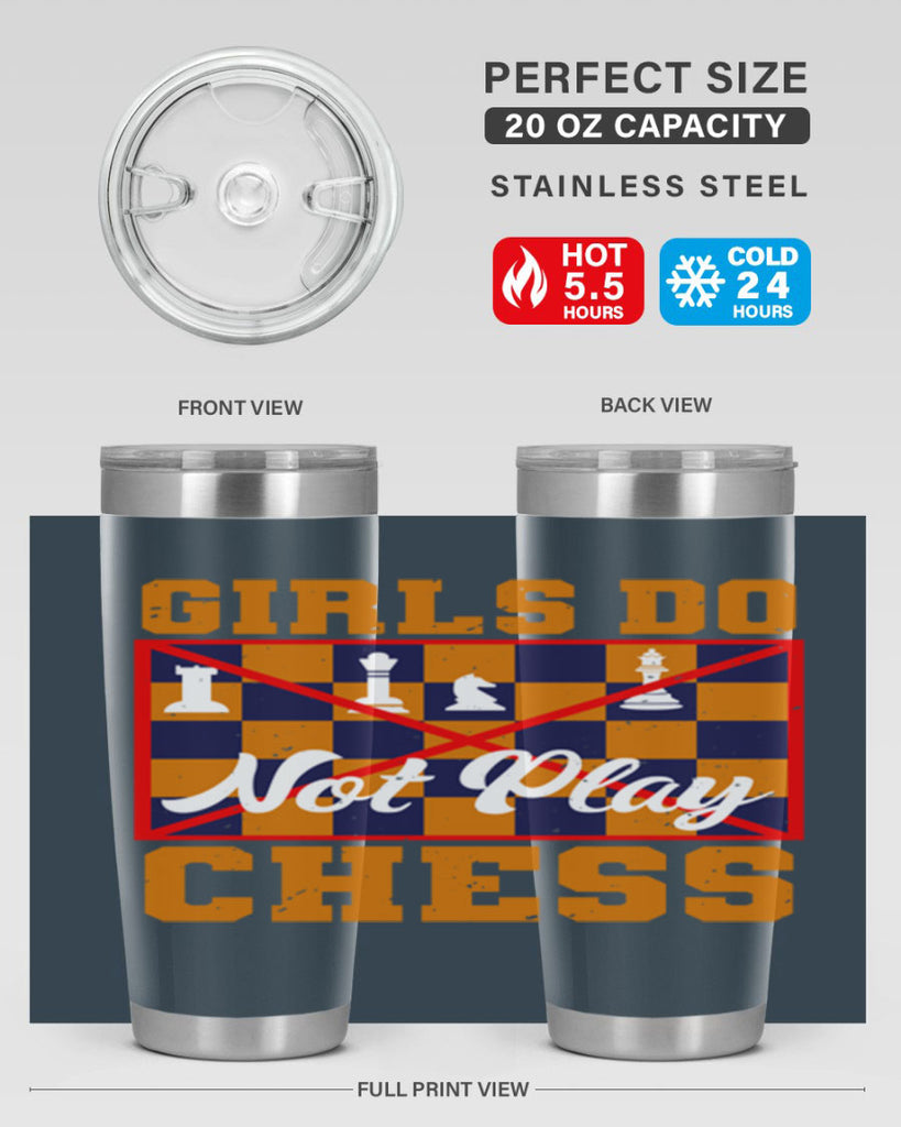 Girls do not play chess 49#- chess- Tumbler