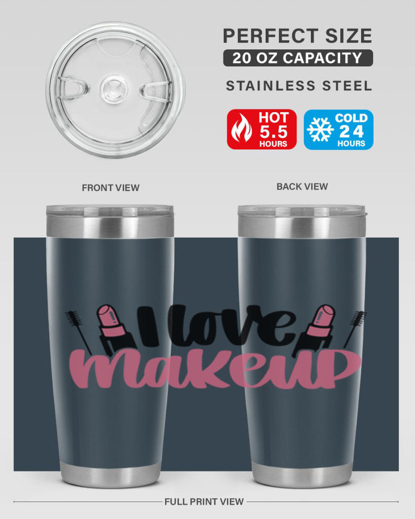 I Love Makeup Style 80#- make up- Tumbler