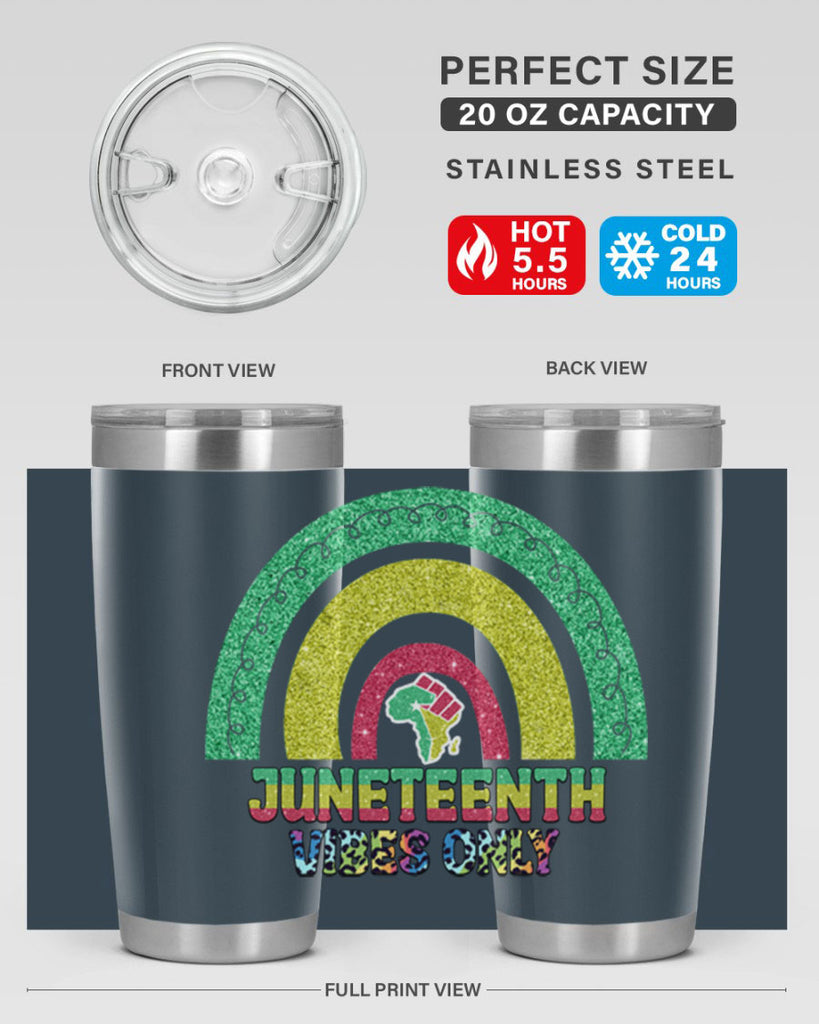 Juneteenth Vibes Only 5#- Juneteenth- tumbler
