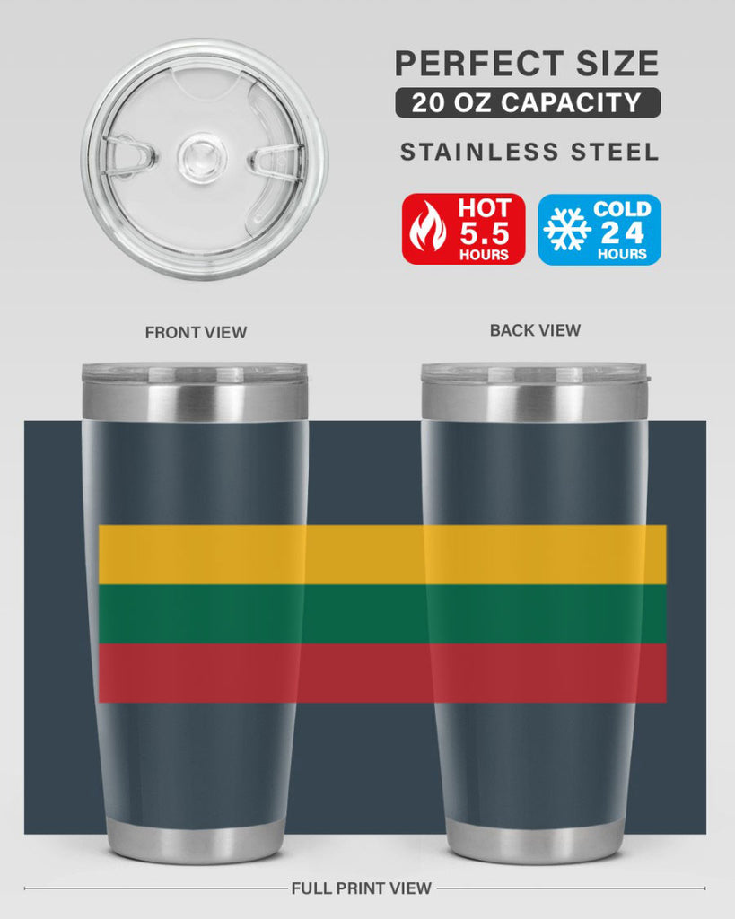 Lithuania 98#- world flags- Tumbler