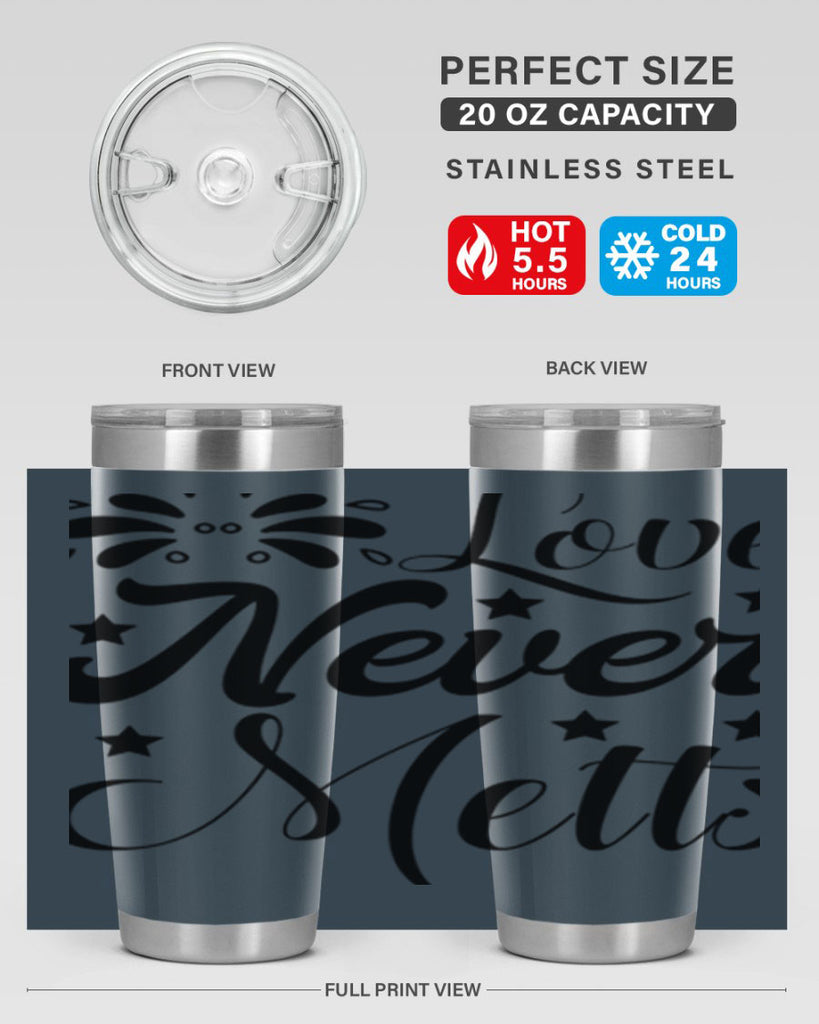 Love Never Melts 318#- winter- Tumbler