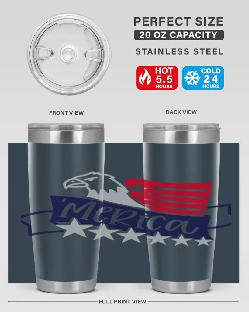 Merica Style 136#- Fourt Of July- Tumbler