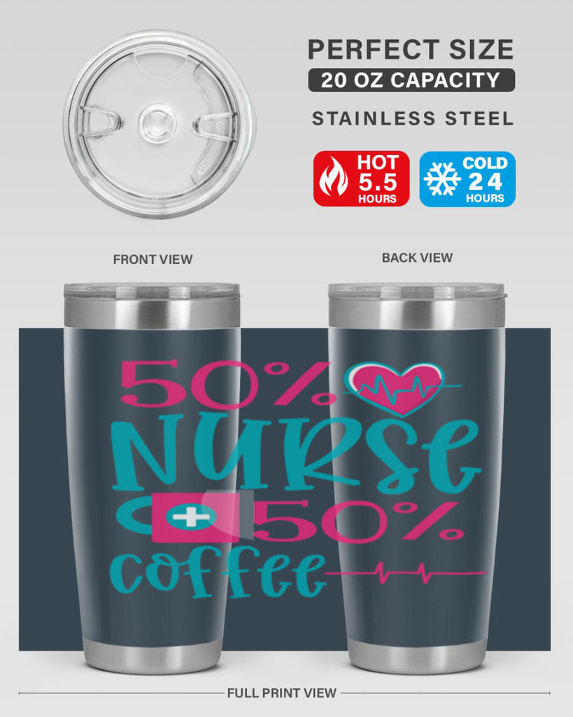 Percent Nurse Percent Coffee Style 395#- nurse- tumbler