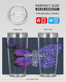 Pray For A Cure AlzheimerS Awareness 208#- alzheimers- Tumbler