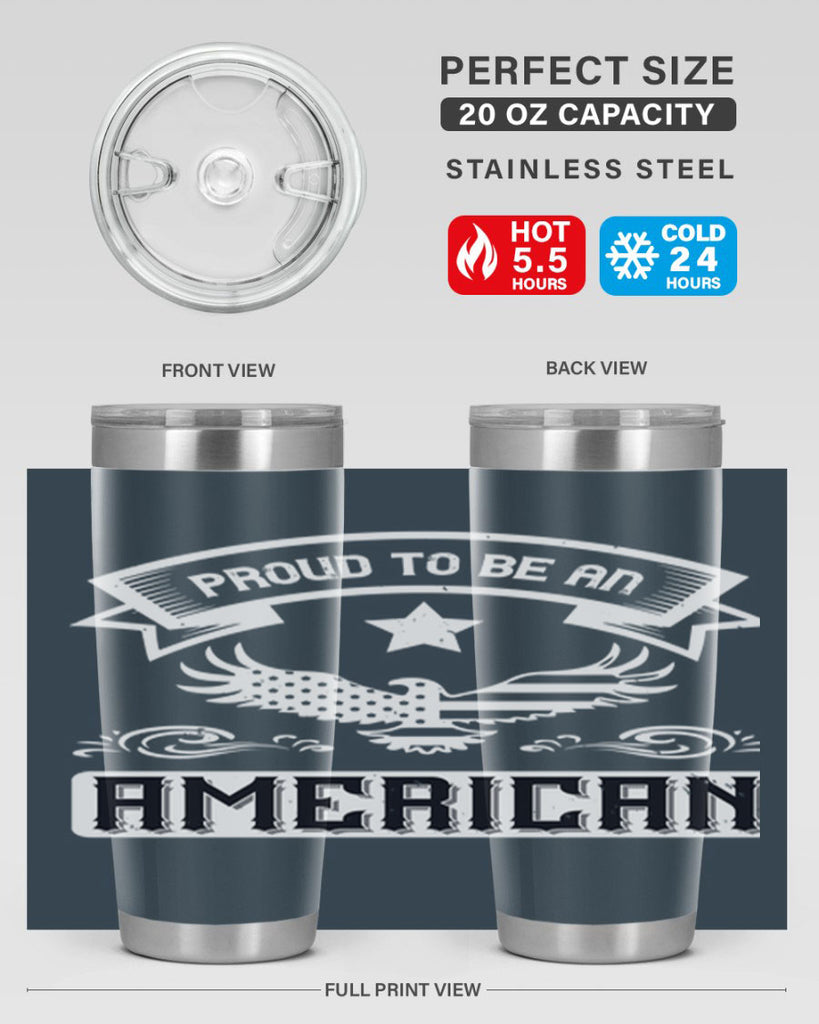 Proud to be an American Style 189#- Fourt Of July- Tumbler