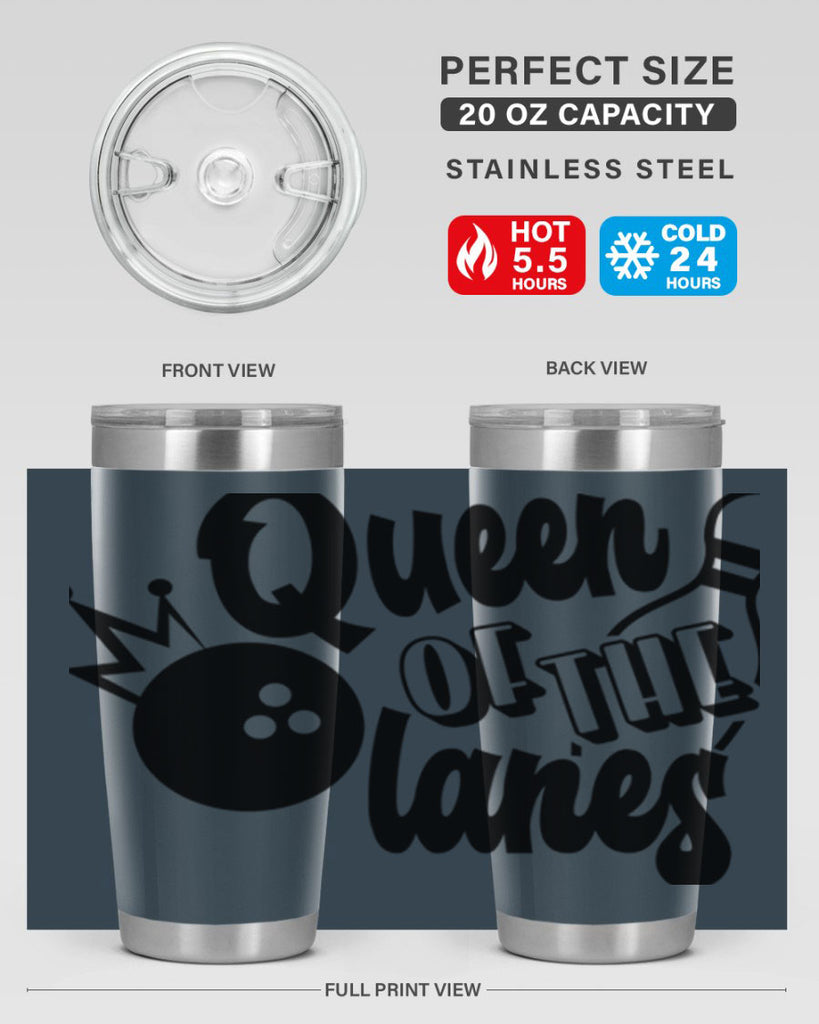Queen of the lanes 559#- bowlig- Tumbler