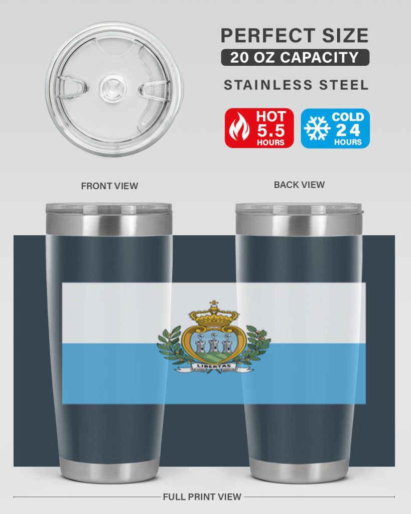 San Marino 48#- world flags- Tumbler