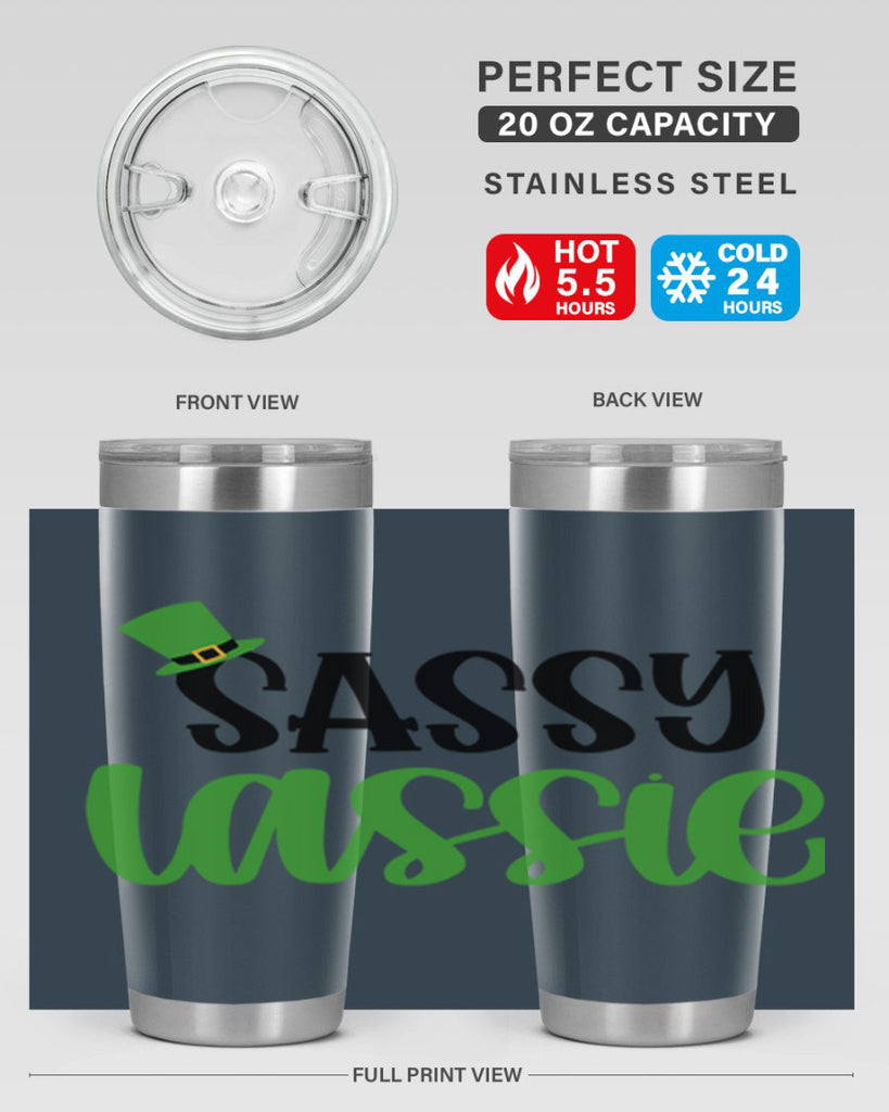 Sassy Iassie Style 34#- St Patricks Day- Tumbler