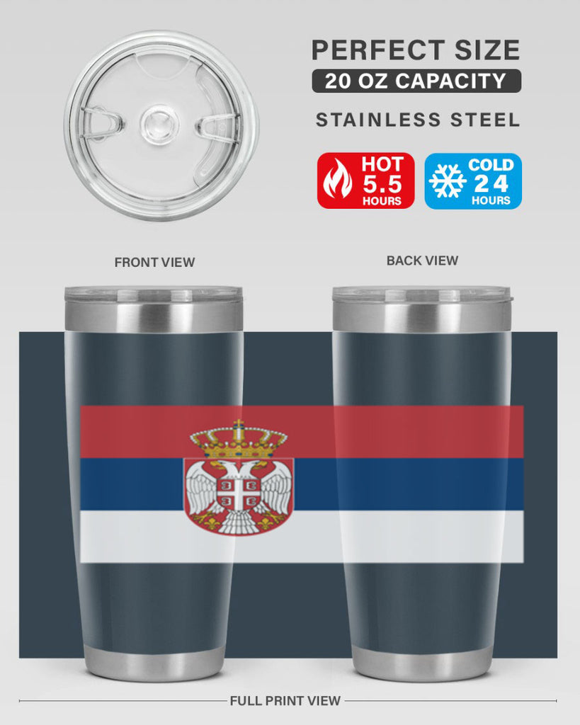 Serbia 44#- world flags- Tumbler