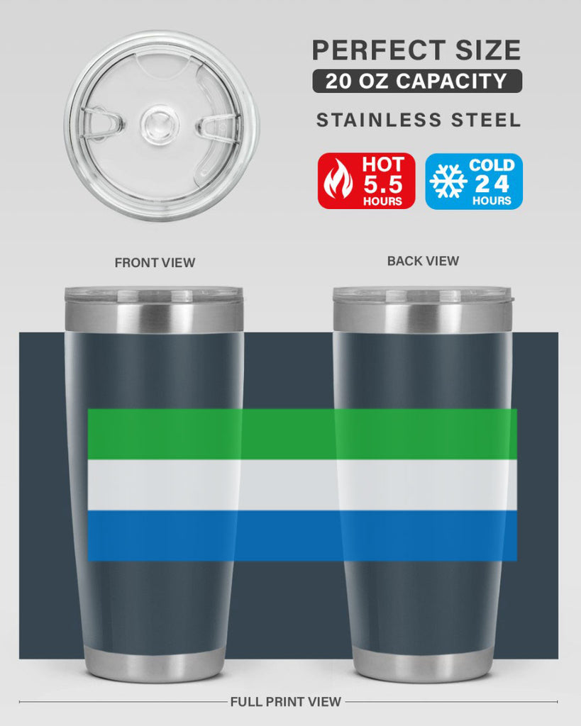 Sierra Leone 42#- world flags- Tumbler