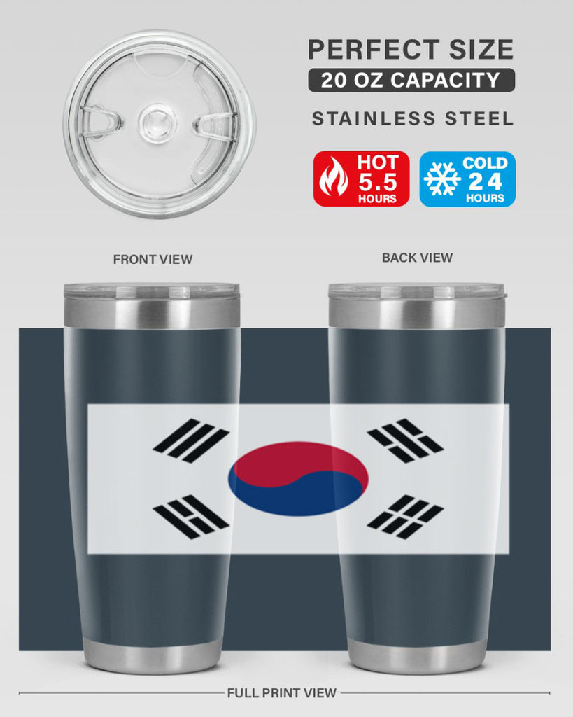 South Korea 35#- world flags- Tumbler