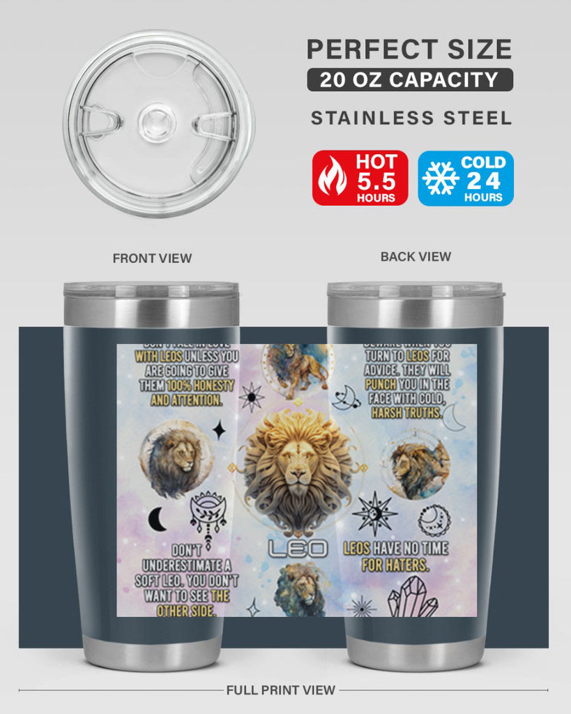 StraightLeo 473#- zodiac- Tumbler