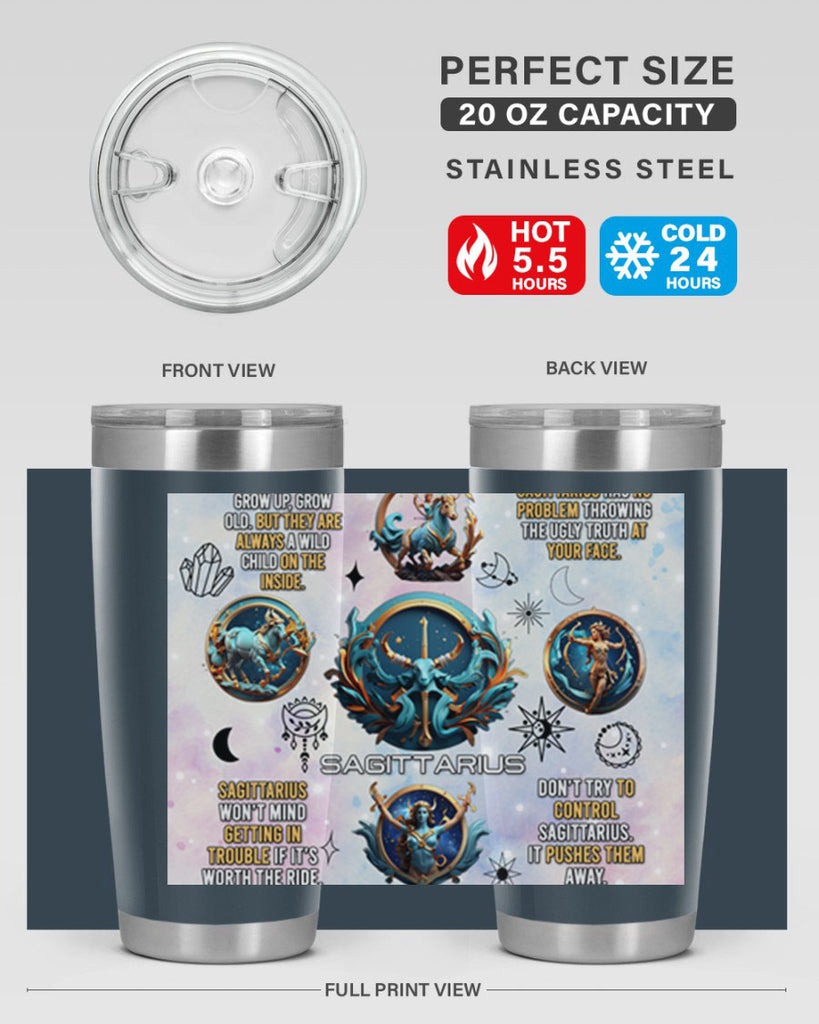 StraightSaggitarius 476#- zodiac- Tumbler