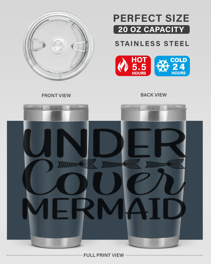 Under Cover Mermaid 647#- mermaid- Tumbler
