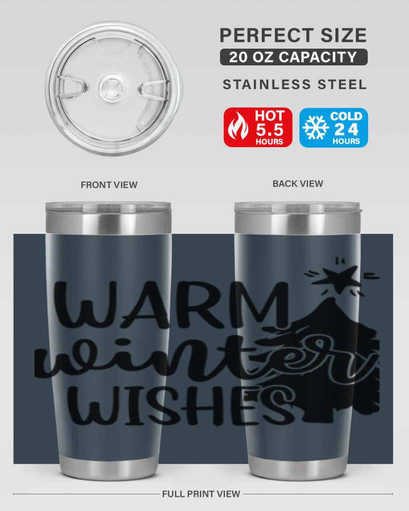 Warm Winter Wishes 451#- winter- Tumbler