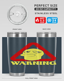 Warning Style 12#- duck- Tumbler