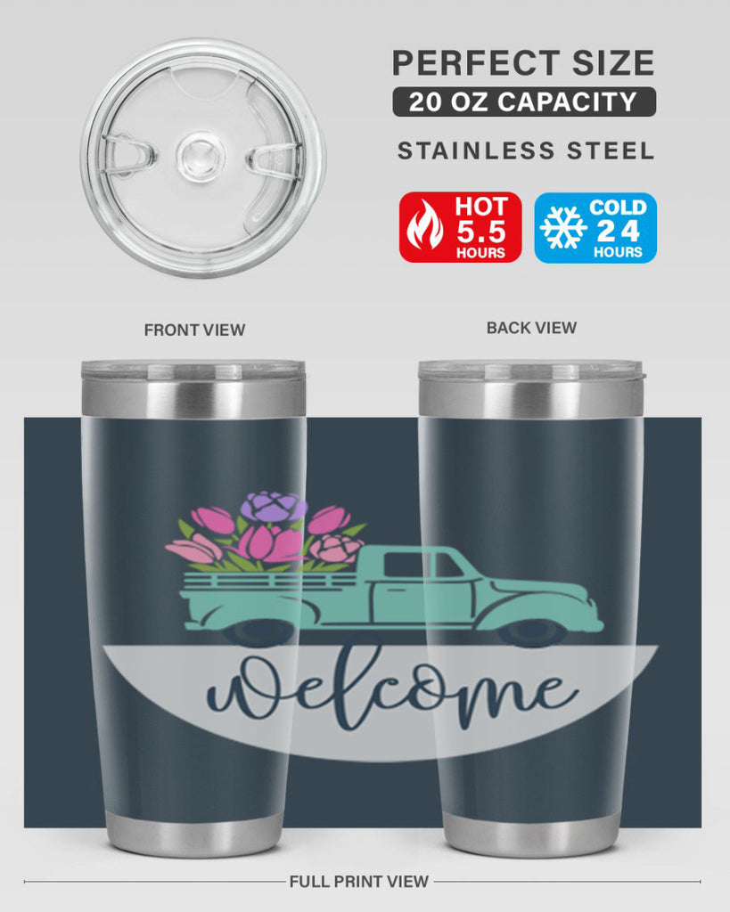 Welcome spring truck579#- spring- Tumbler